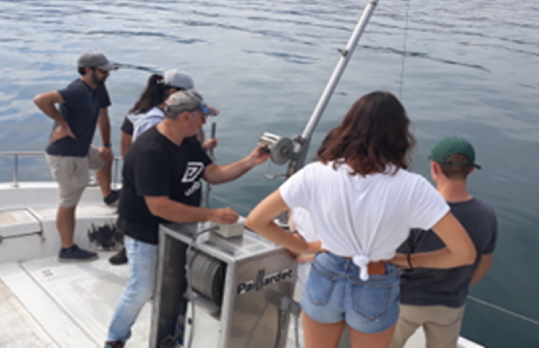 Démonstration de prélèvements sur le lac