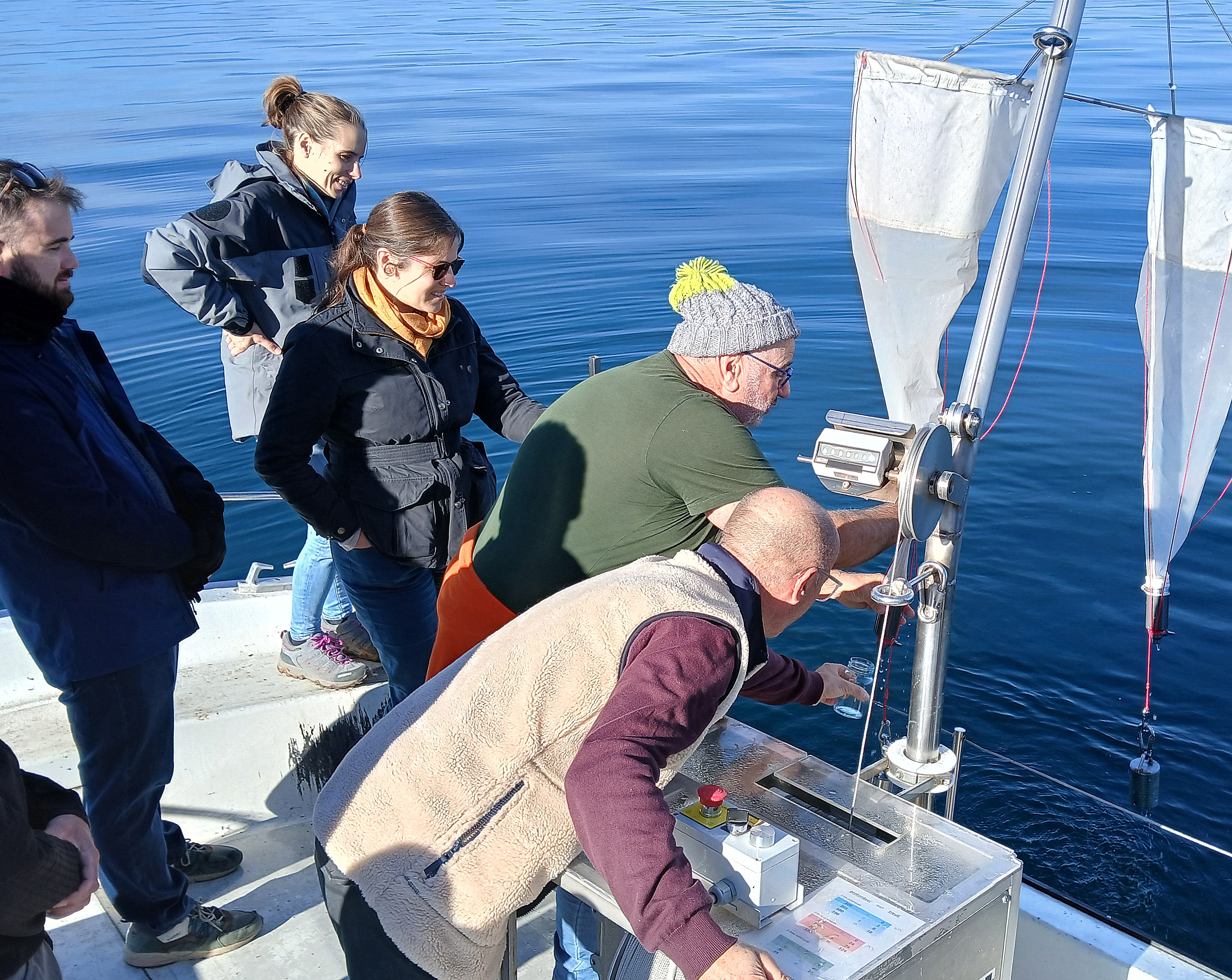 Démonstration de prélèvements sur le lac-Crédits photos: A. TESSIER